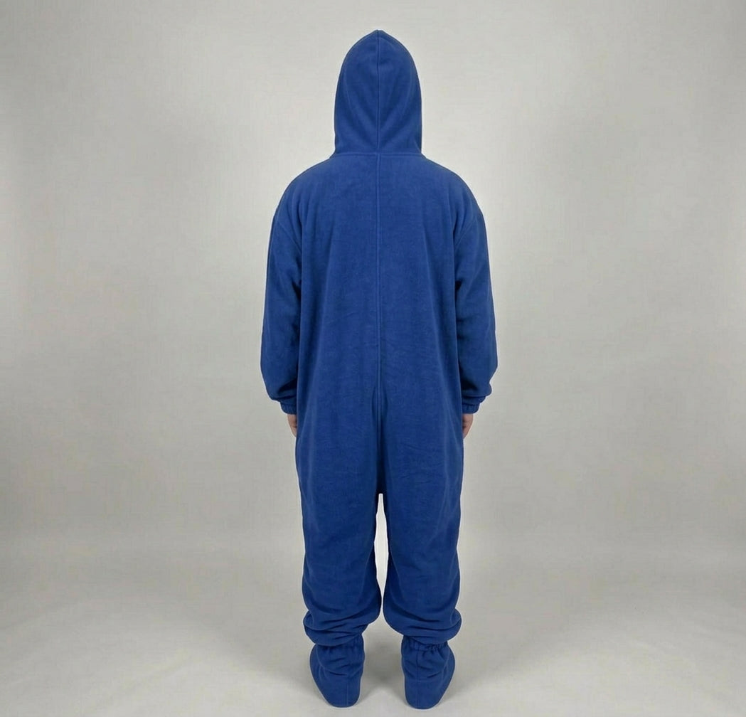 Ghost Face Zip-Up Fleece Onesie
