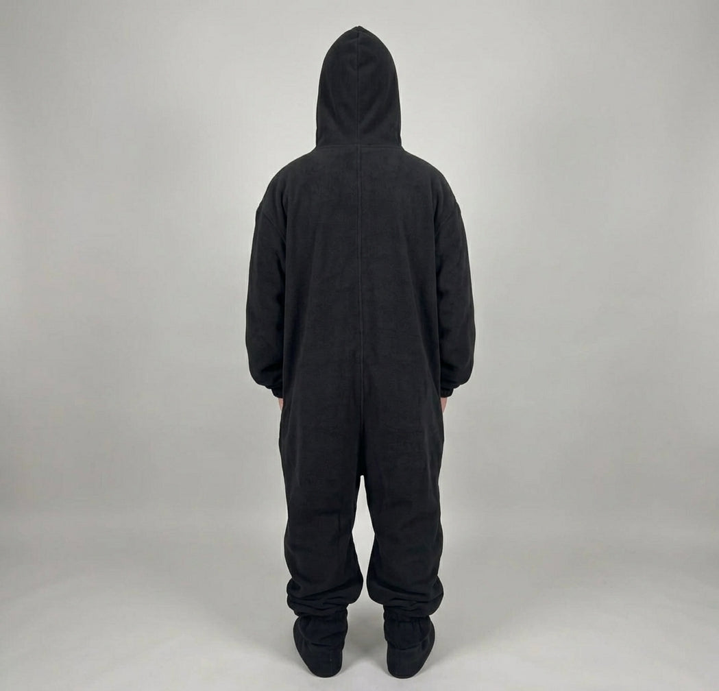 Ghost Face Zip-Up Fleece Onesie