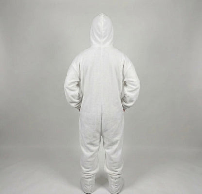 Ghost Face Zip-Up Fleece Onesie