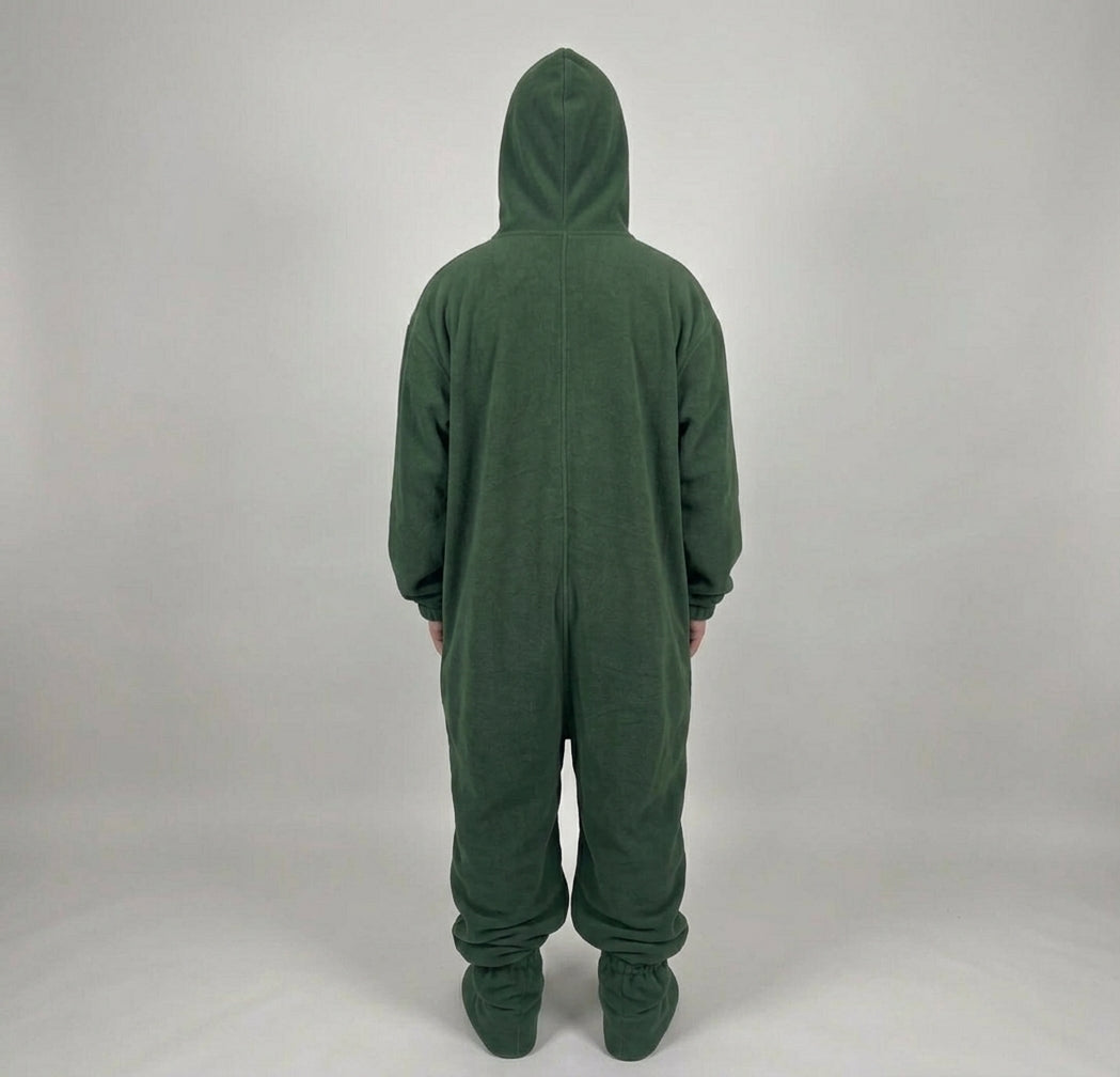 Ghost Face Zip-Up Fleece Onesie