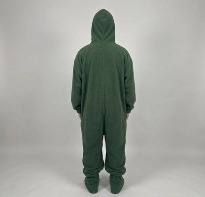 Ghost Face Zip-Up Fleece Onesie