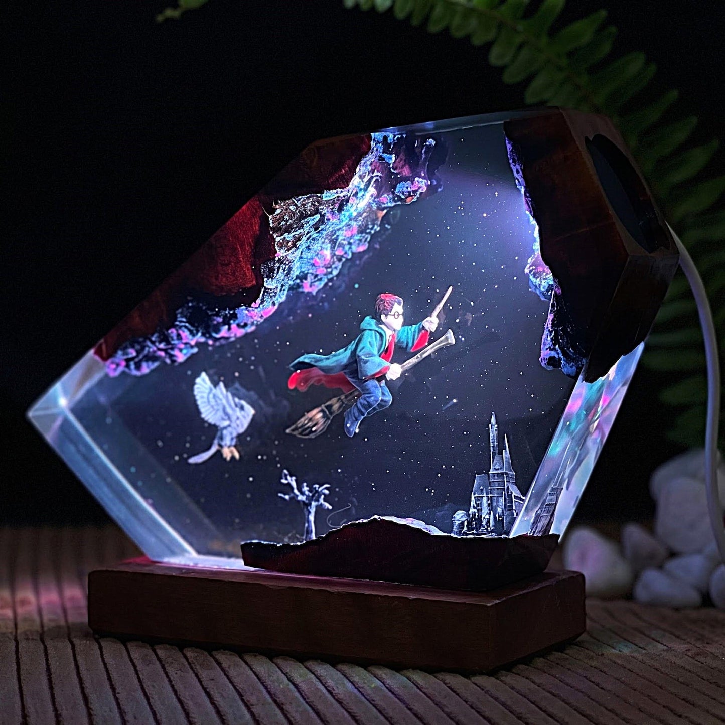 Diorama Wizard Boy Flying lamp