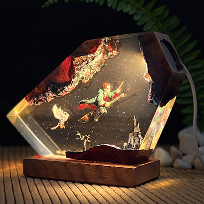 Diorama Wizard Boy Flying lamp